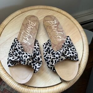 Blowfish Malibu Leopard Flat Sandals